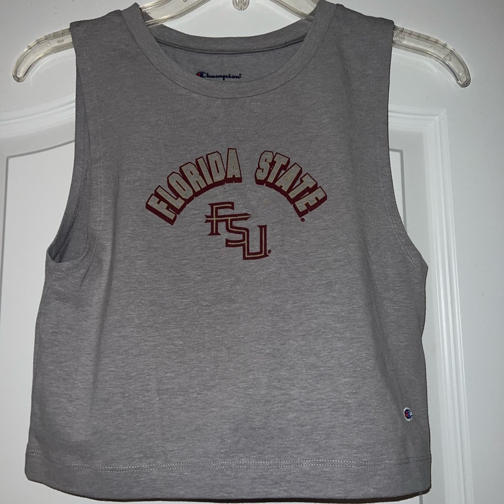 Champion Gray Florida State Cropped Tank Top